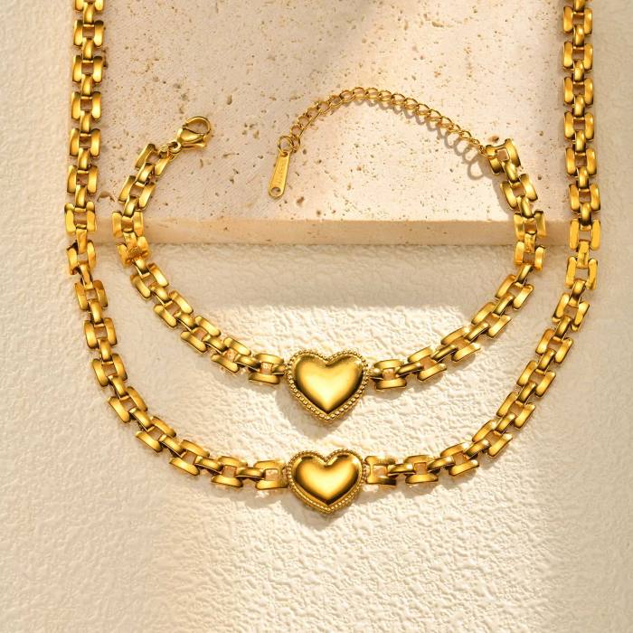 Wholesale Stainless Steel Heart Fashion Bracelet
