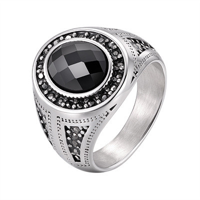 Wholesale Stainless Steel Men's Signet Ring