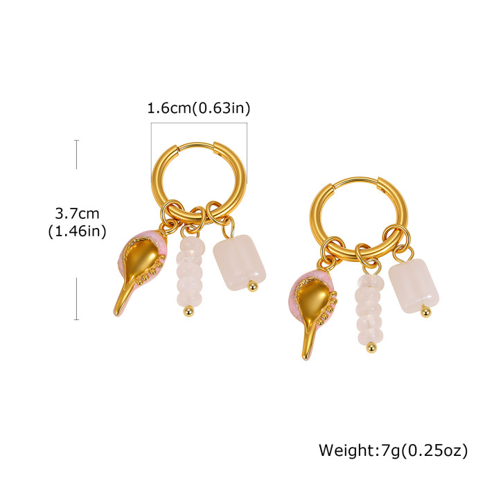 Wholesale Stainless Steel Marine Hoop Earrings
