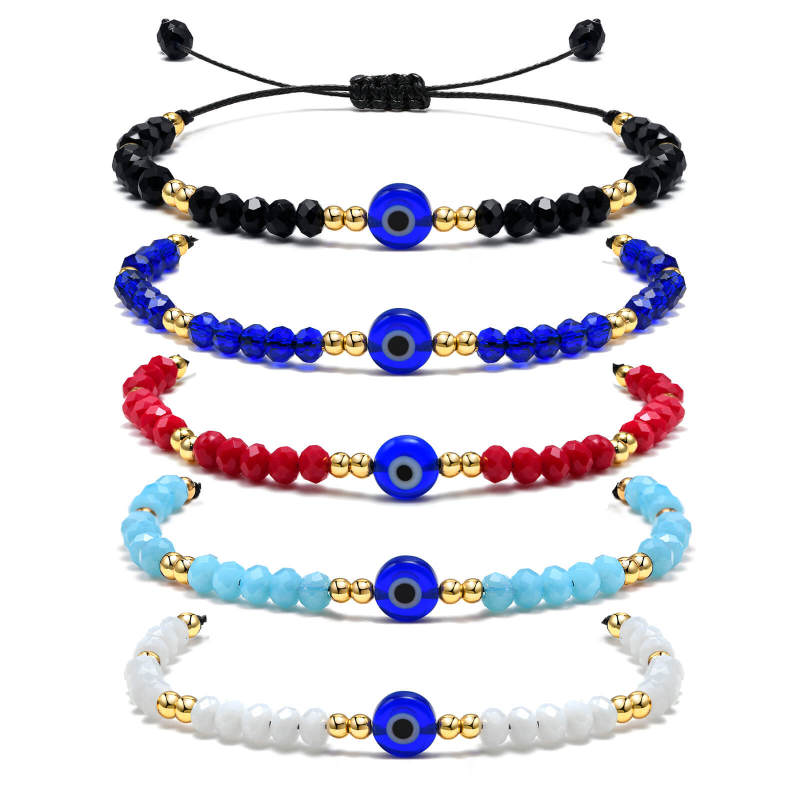 Wholesale Devil's Eye Color Beads Bracelet