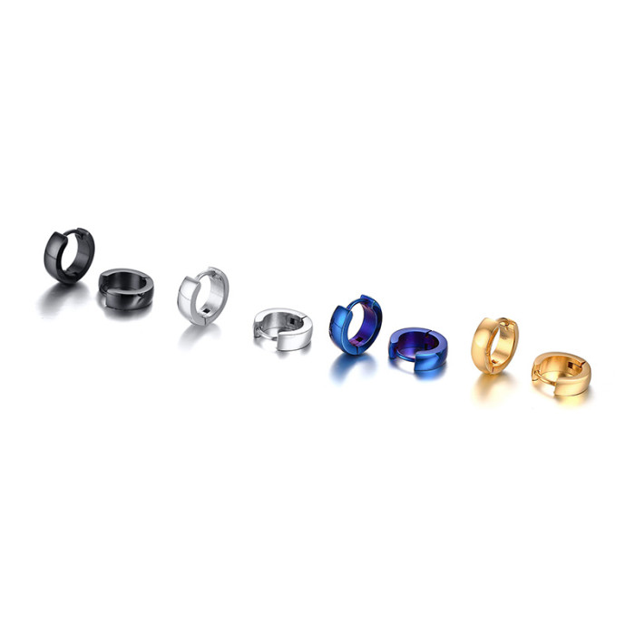 Wholesale Stainless Steel Small Hoop Earrings in Different Colors