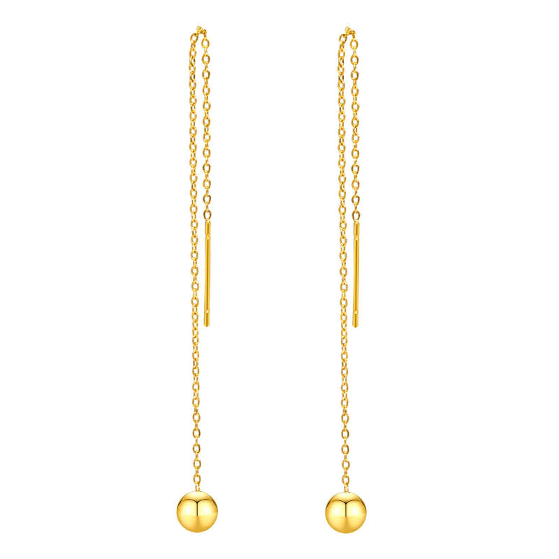 Wholesale Stainless Steel Chain Tassle Drop Earrings