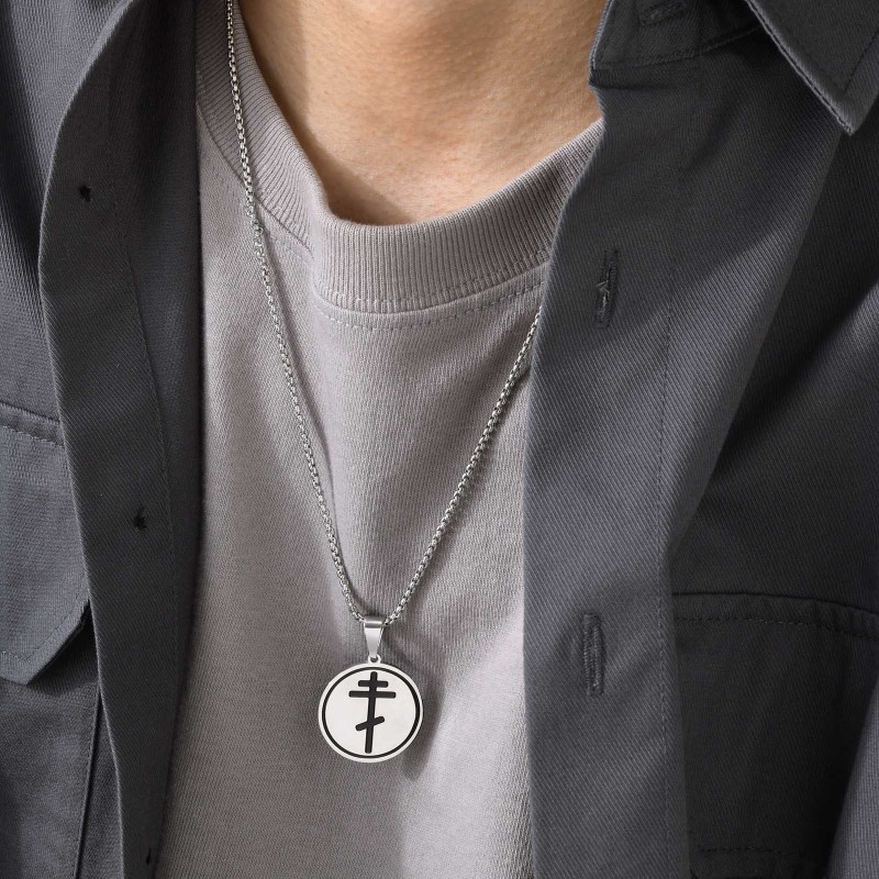 Wholesale Stainles Steel Russian Orthodox Cross Necklaces