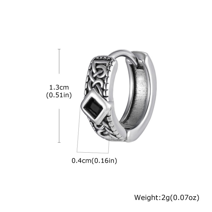 Wholesale Stainless Steel Cross Dangle Hoop Earrings