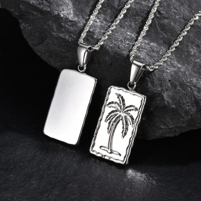 Wholesale Stainless Steel Coconut Tree Pendant