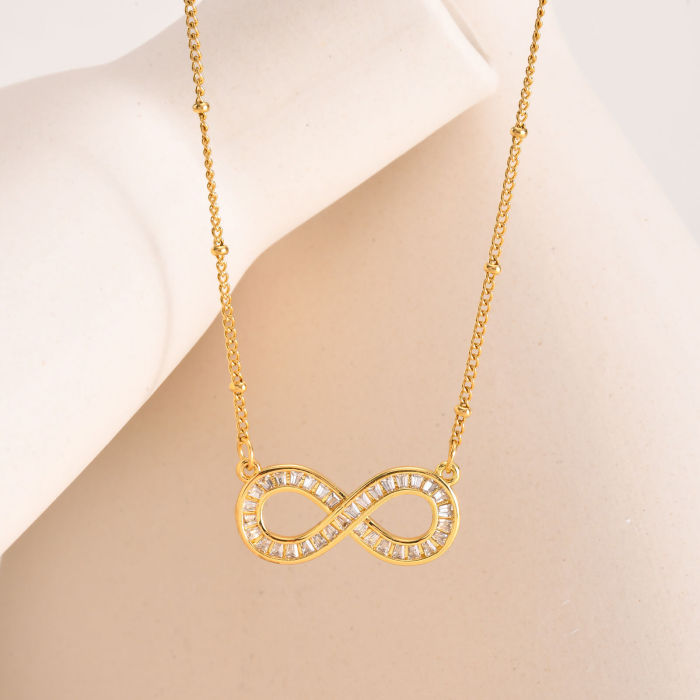 Wholesale Copper Infinity Pendant Necklace