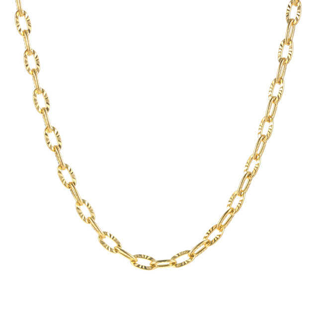 Wholeasle Stainless Steel Hammered Link Chain Necklace