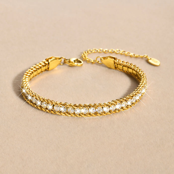 Wholesale Stainless Steel Women's Tennis Bracelet