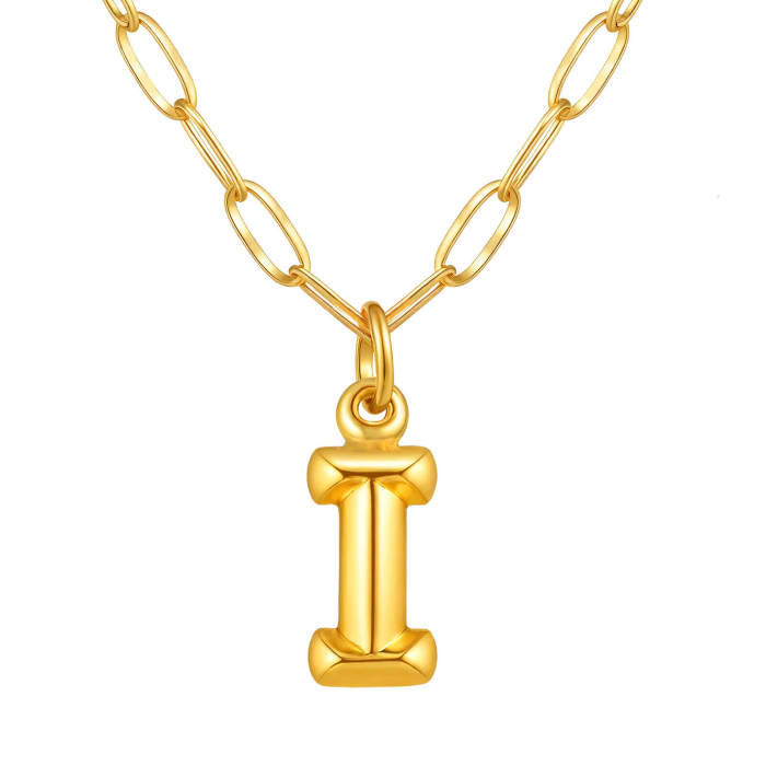 Wholesale Stainless Steel Monogram Necklace
