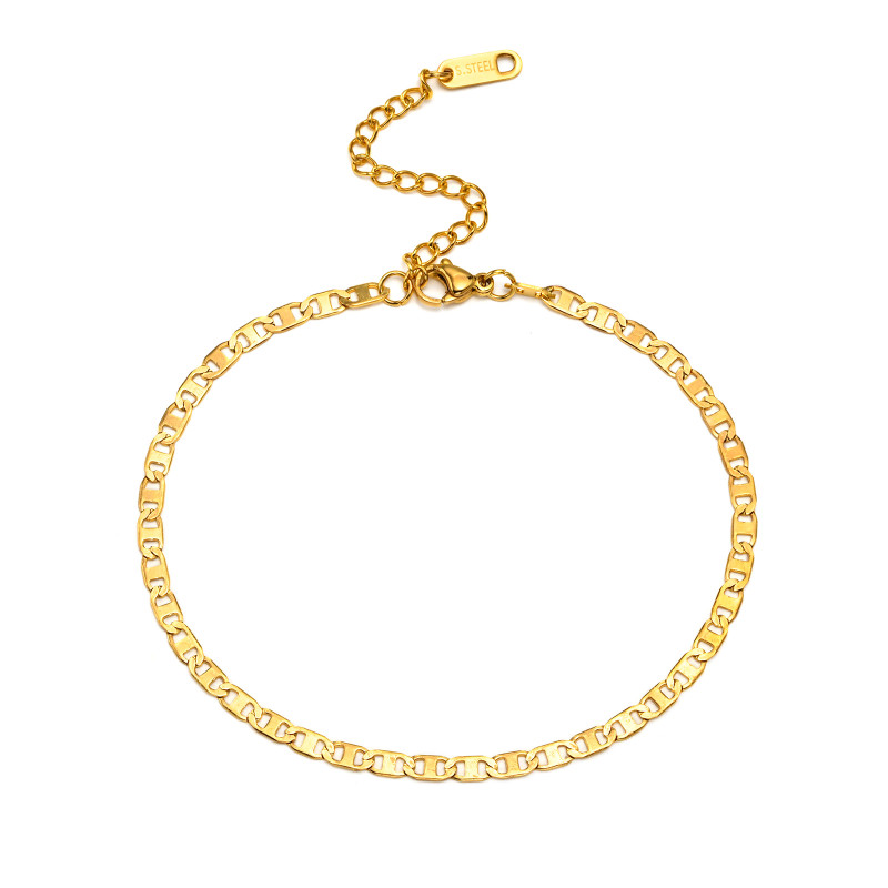 Wholesale Stainless Steel Marina Chain Anklet