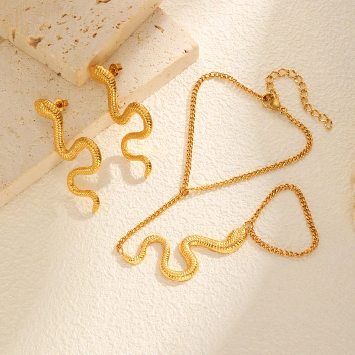 Wholesale Stainless Steel Snake Hand Chain Bracelet