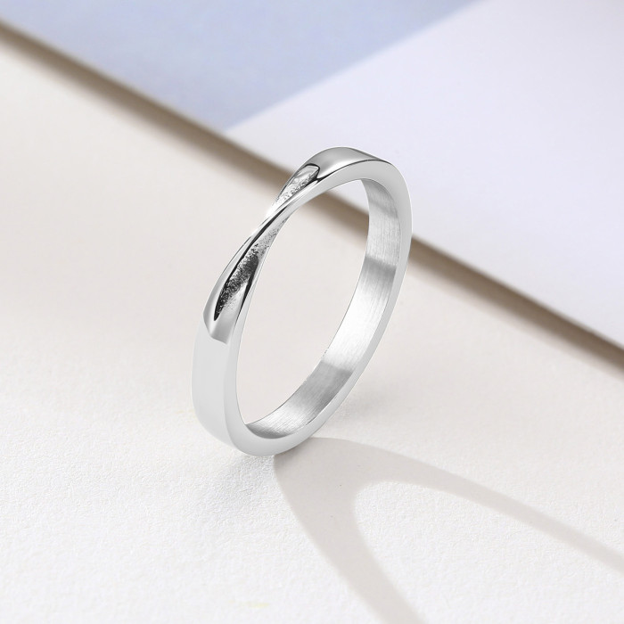 Wholesale Stainles Steel Mobius Wedding Ring for Men and Women