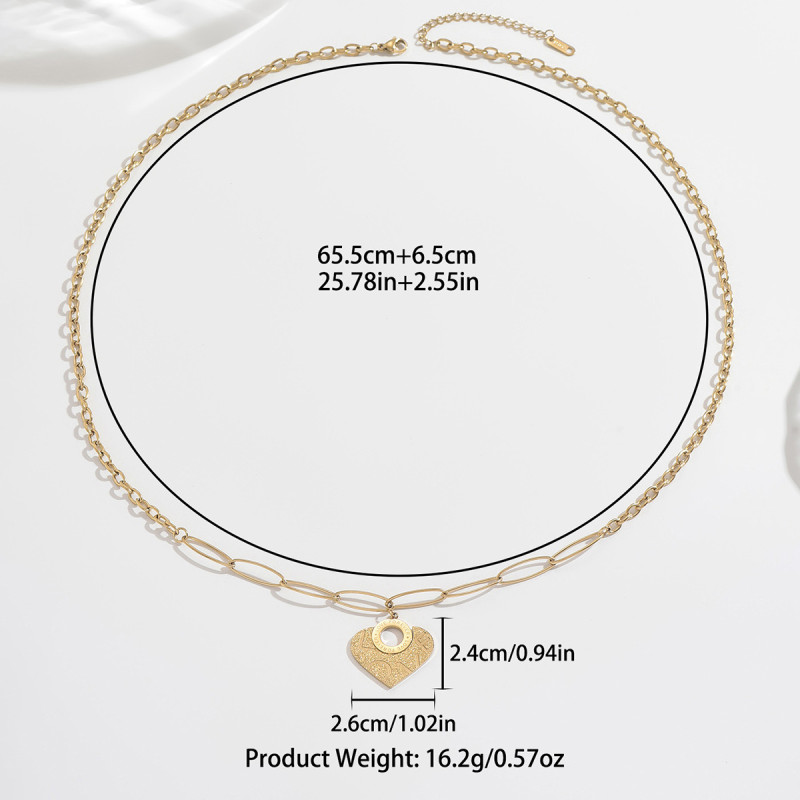 Wholesale Stainless Steel Love Forever Heart Pendant