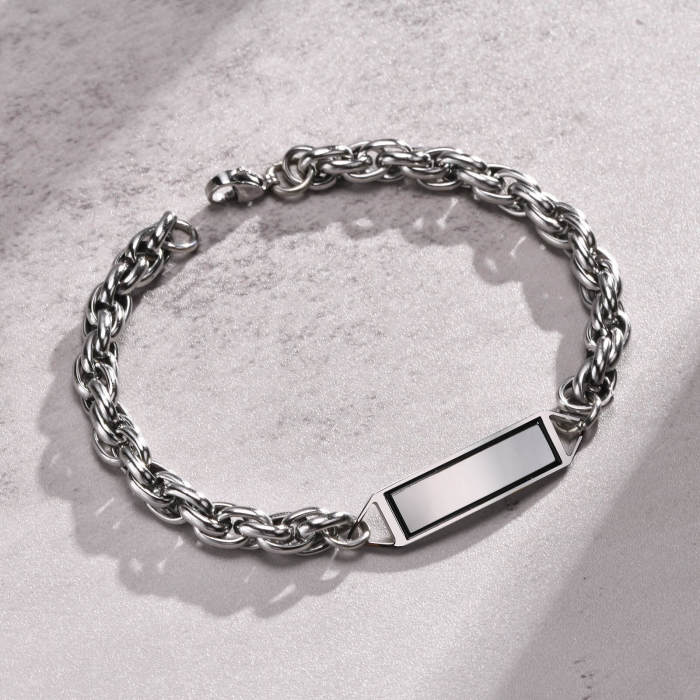 Wholesale Stainless Steel Personalized Rope Chain Bracelet
