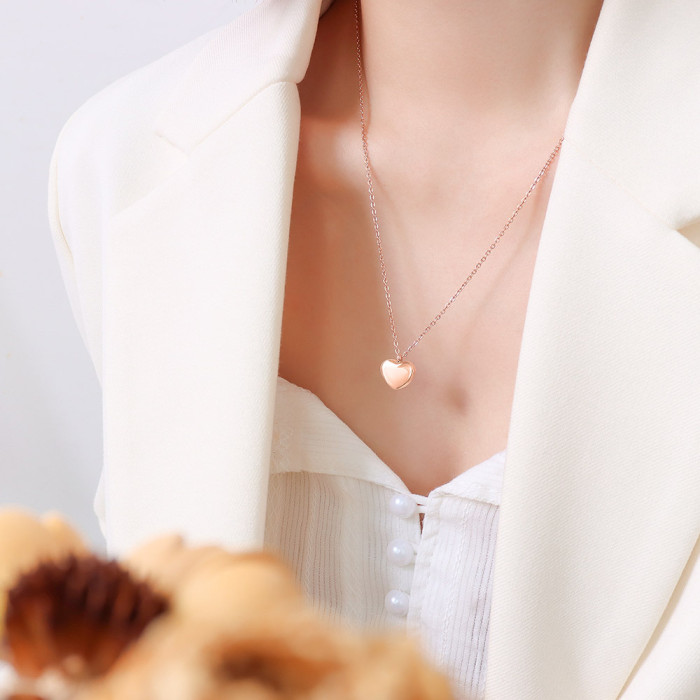 Wholesale Stainless Steel 18k Heart Necklace