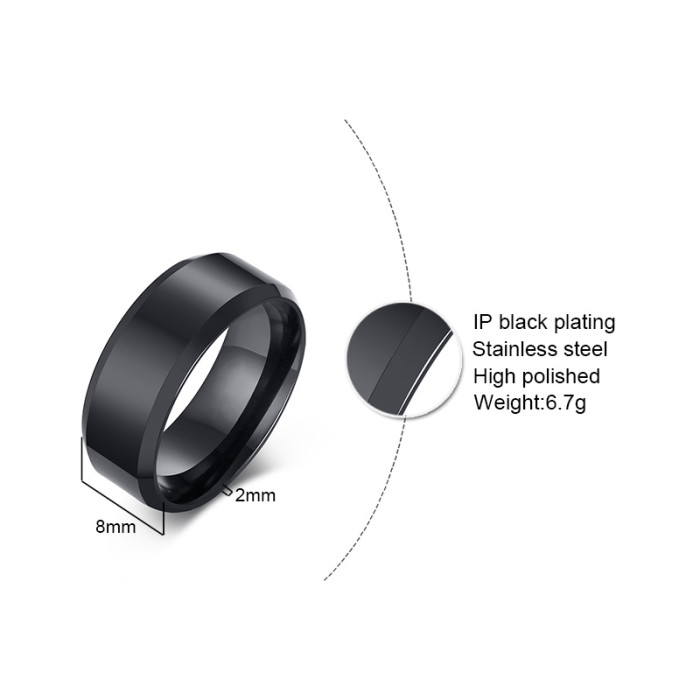 Wholesale Stainless Steel Groove Beveled Edge ring