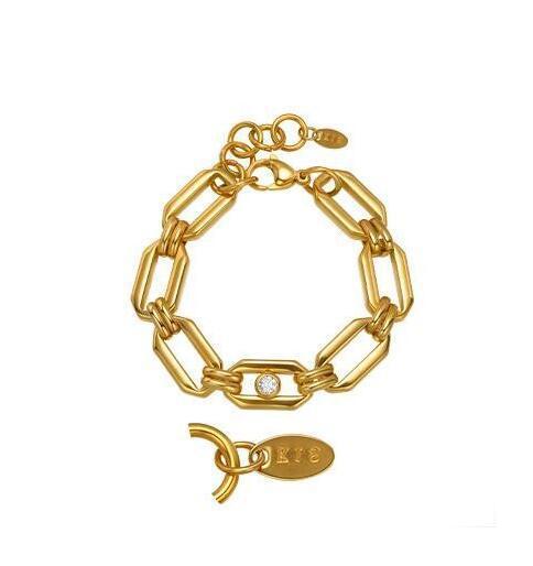 Wholesale Stainless Steel Geometric Link Bracelet