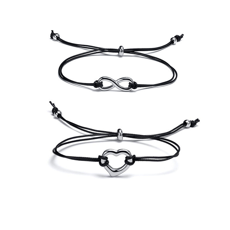 Wholesale Stainless Steel Infinity Heart Bracelet