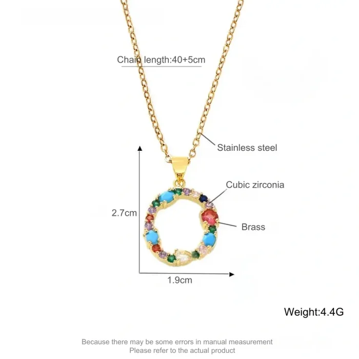 Wholesale Copper Colorful CZ Pendant