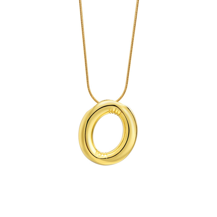 Wholesale Copper Letter and Stainless Steel Necklace
