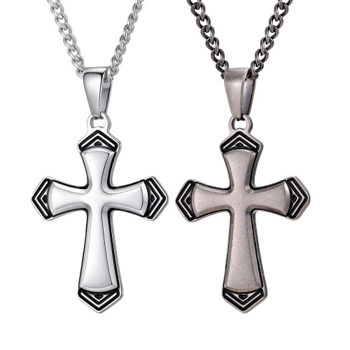 Wholesale Stainless Steel Cross Pendant Necklace