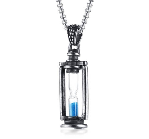 Wholesale Stainless Steel Men's Hourglass Pendant