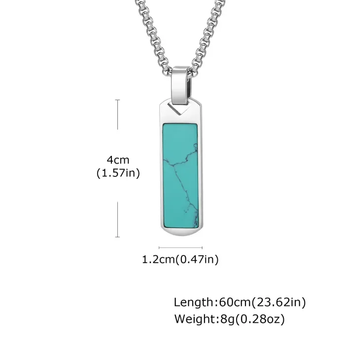 Wholesale Stainless Steel Mens Bar Pendant