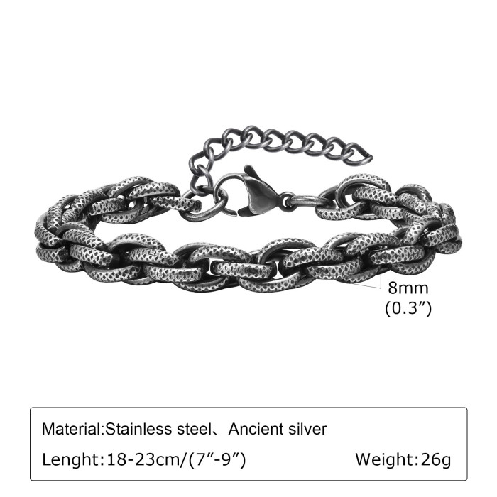 Wholesale Stainless Steel Aged Men's Chain