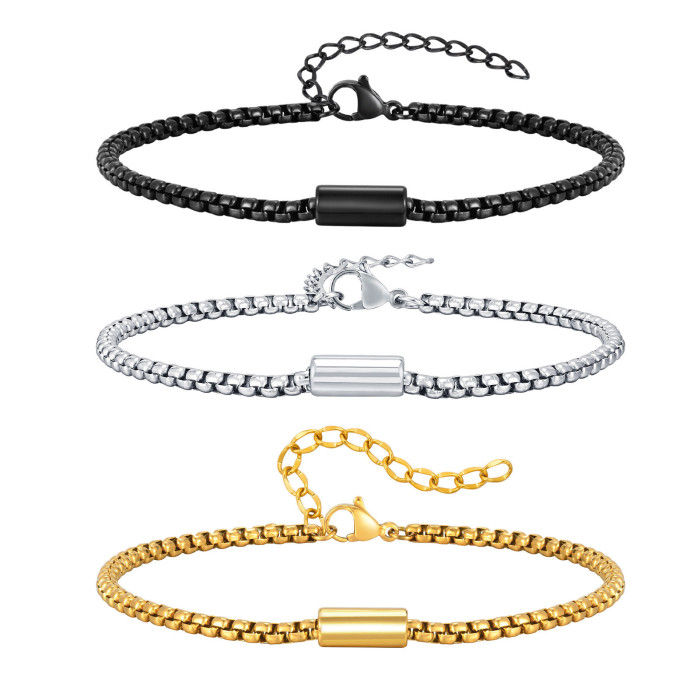 Wholesale Stainless Steel Men's Minimalist Bracelet