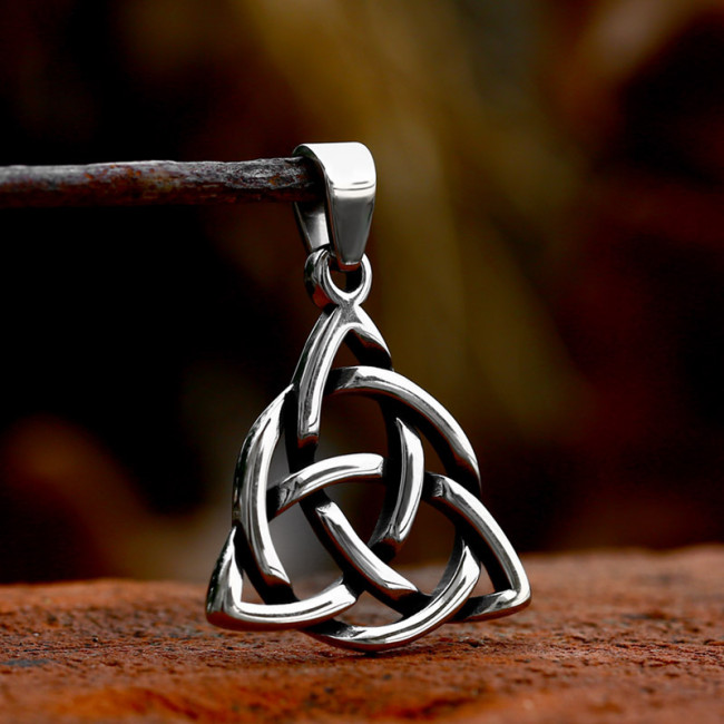 Wholesale Stainless Steel Minimalist Viking-Celtic Knot Pendant