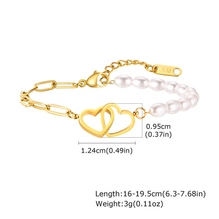 Wholesale Stainless Steel Women Bracelet with Love