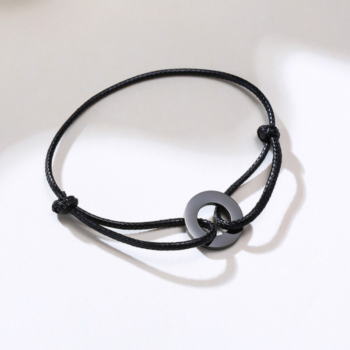 Wholesale Wax Rope with Stainless Steel Coin