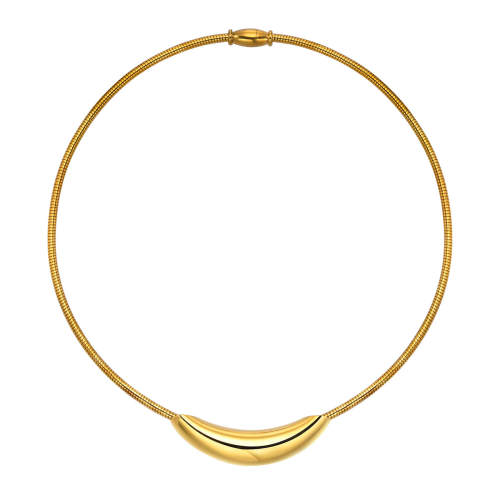 Wholesale Stainless Steel Simple Collar Choker Women Necklace