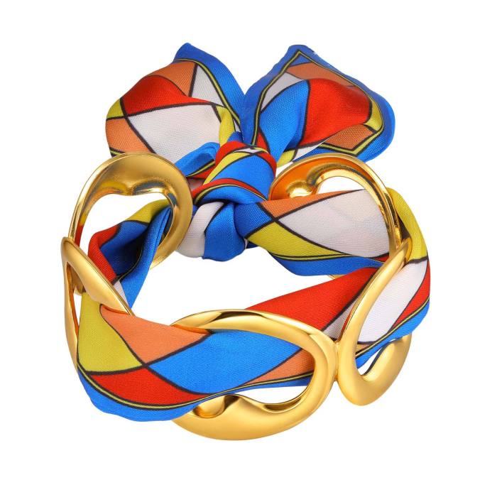 Wholesale Stainless Steel Silk Scarf Bangle