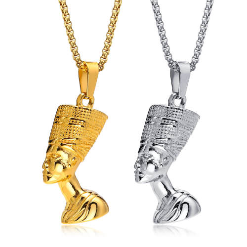 Wholesale Stainless Steel Egyptian Queen Nefertiti Pendant
