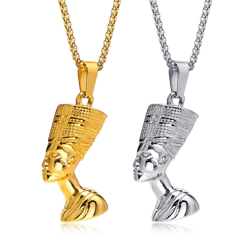Wholesale Stainless Steel Egyptian Queen Nefertiti Pendant