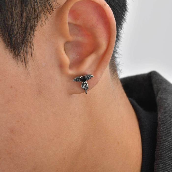 Stainless Steel Bat Wing Stud Earrings Wholesale