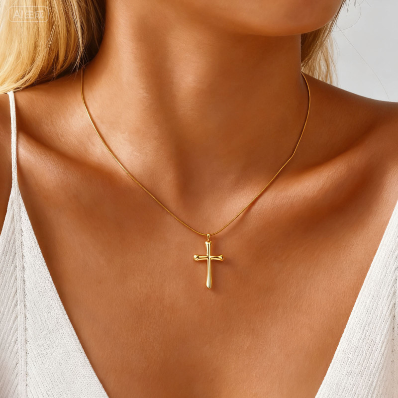 Wholesale Stainless Steel Minimalist Cross Pendant