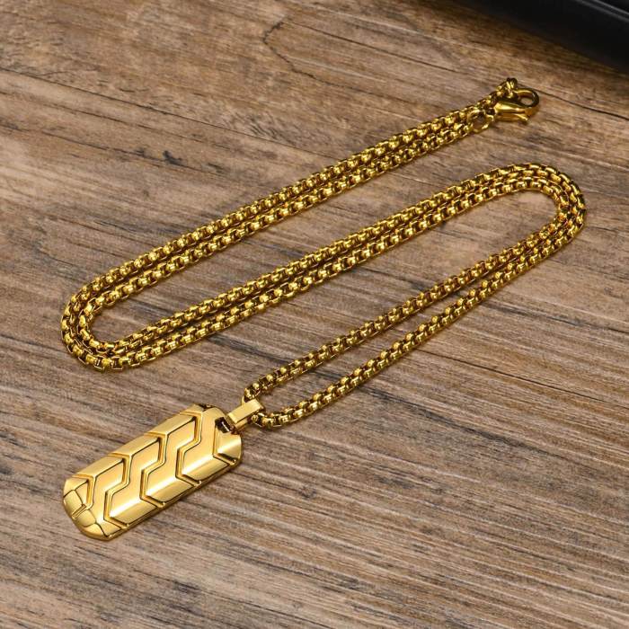 Wholesale Stainless Steel Tire Pattern Pendant