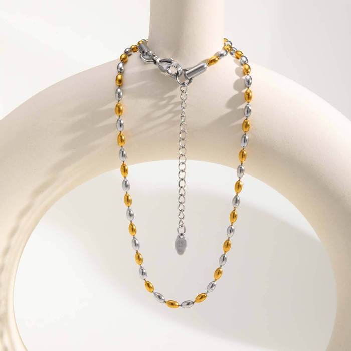 Wholesale Stainless Steel Rugby Ball Chain Necklace