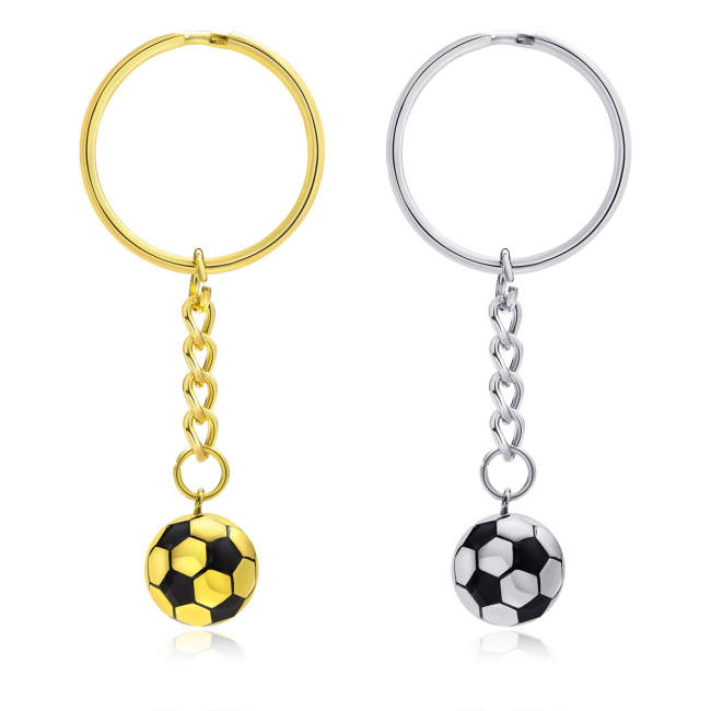 Wholesale Stainless Steel Mens Football Keyring