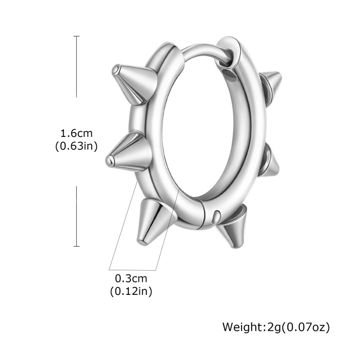 Wholesale Stainless Steel Rivet Earrings