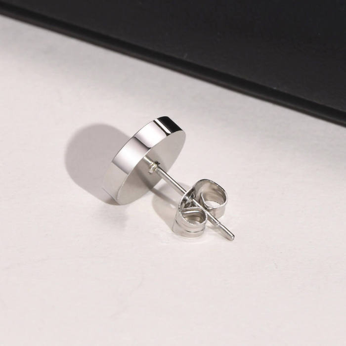 Wholesale Stainless Steel Personalized Enamel Stud Earring