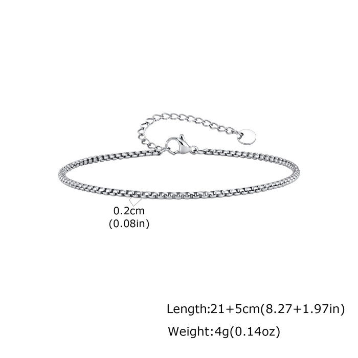 Wholesale Stainless Steel Everyday Minimalist Anklet