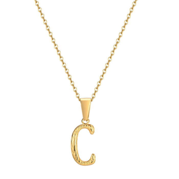 Wholesale Stainless Steel Alphabet Pendant