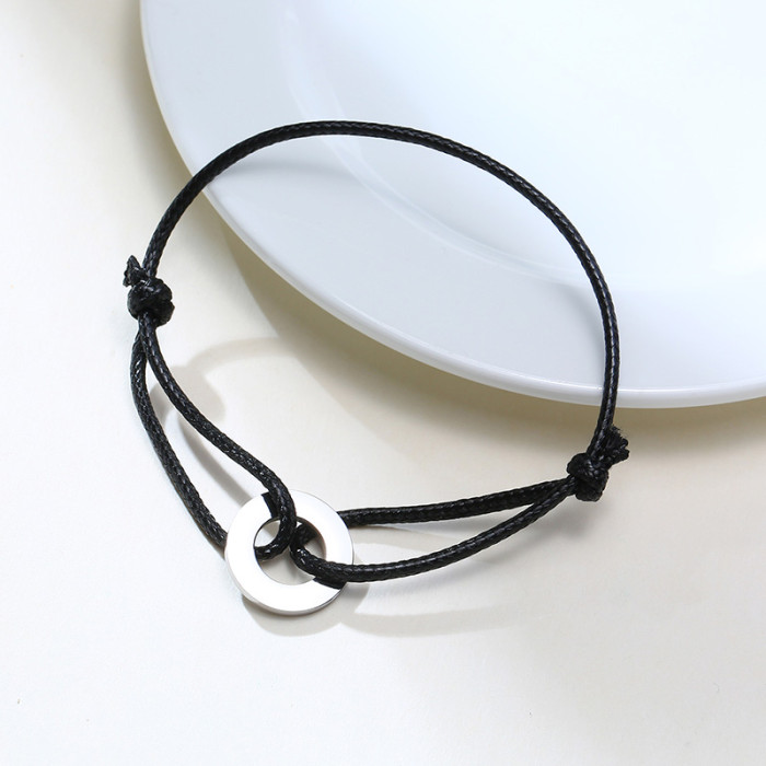 Wholesale Wax Rope with Stainless Steel Coin