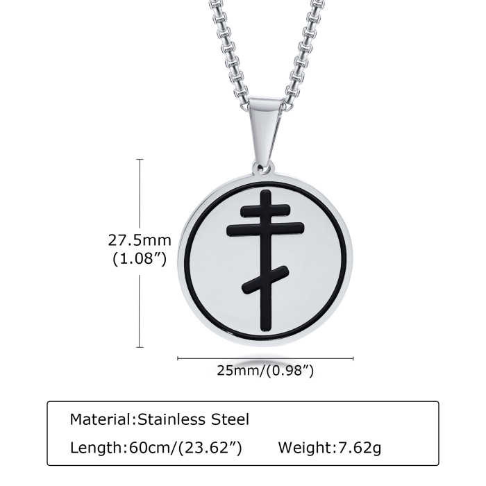 Wholesale Stainles Steel Russian Orthodox Cross Necklaces