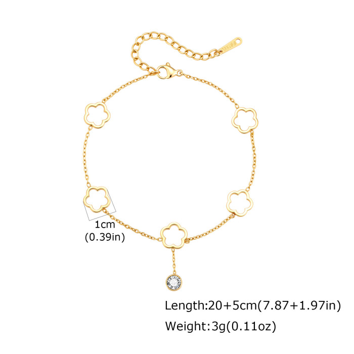 Wholesale Stainless Steel Openwork Charm Bracelet