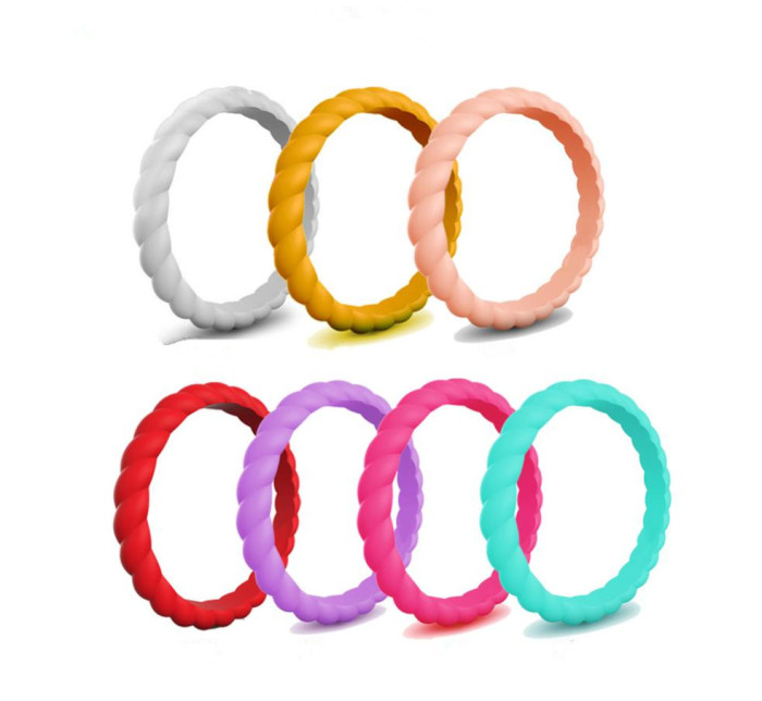 Wholesale Womens Braided Silicone Ring