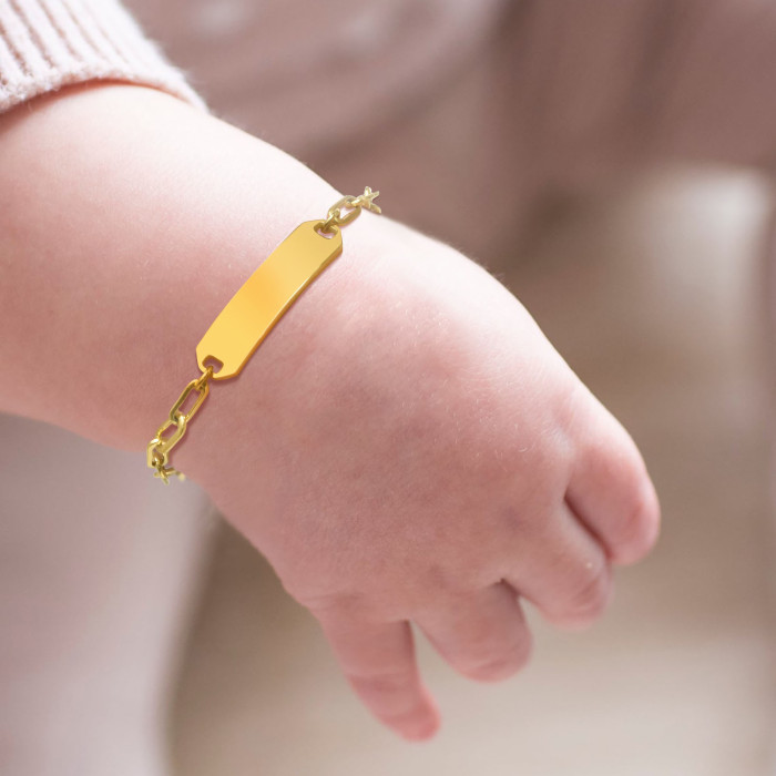 Wholesale Stainless Steel Engraved Child ID Bracelet